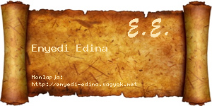 Enyedi Edina névjegykártya