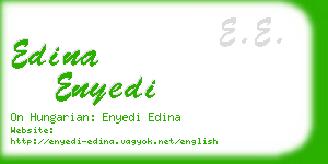 edina enyedi business card